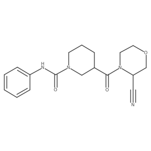 3-(3-cyanomorpholine-4-carbonyl)-N-phenylpiperidine-1-carboxamide结构式