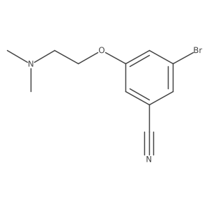 3-Bromo-5-[2-(dimethylamino)ethoxy]benzonitrile Structure