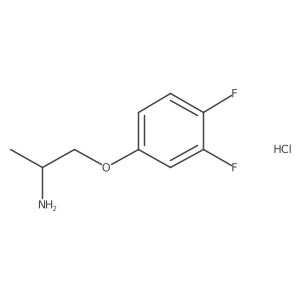1-(3,4-Difluorophenoxy)propan-2-amine hydrochloride Structure