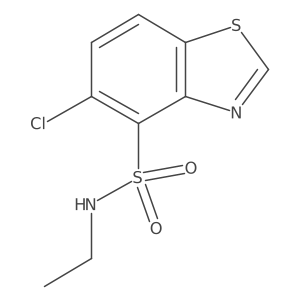 5-chloro-N-ethyl-1,3-benzothiazole-4-sulfonamide Structure