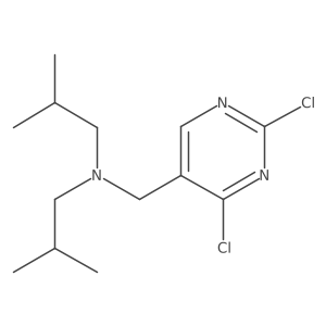2,4-Dichloro-N,N-bis(2-methylpropyl)-5-pyrimidinemethanamine结构式