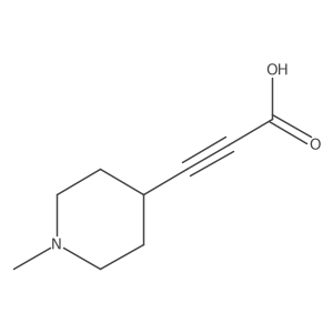 3-(1-Methylpiperidin-4-yl)prop-2-ynoic acid结构式
