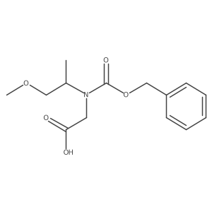2-{[(Benzyloxy)carbonyl](1-methoxypropan-2-yl)amino}acetic acid Structure