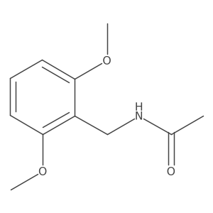 N-[(2,6-dimethoxyphenyl)methyl]acetamide结构式
