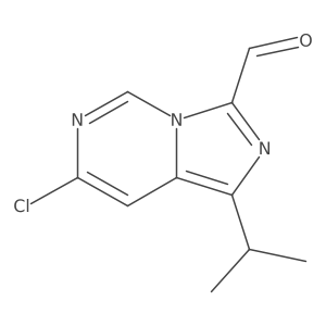 7-Chloro-1-isopropylimidazo[1,5-c]pyrimidine-3-carbaldehyde Structure
