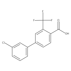3'-Chloro-3-(trifluoromethyl)-[1,1'-biphenyl]-4-carboxylic acid Structure
