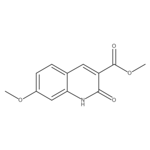 Methyl7-methoxy-2-oxo-1,2-dihydroquinoline-3-carboxylate结构式