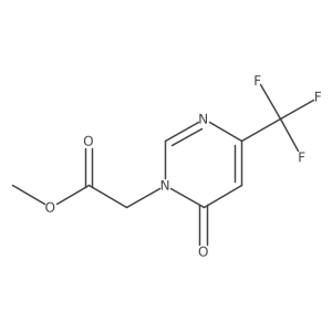 Methyl 2-(6-oxo-4-(trifluoromethyl)pyrimidin-1(6H)-yl)acetate Structure