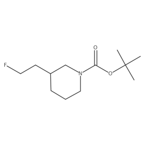 Tert-butyl 3-(2-fluoroethyl)piperidine-1-carboxylate结构式