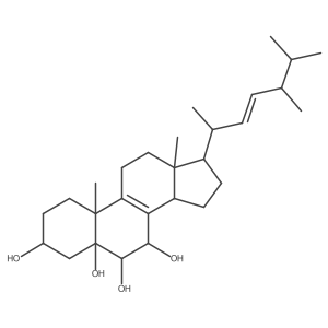 (22e)-Ergosta-8,22-diene-3beta,5alpha,6beta,7alpha-tetrol Structure