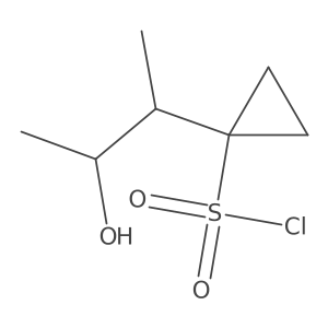 1-(3-Hydroxybutan-2-yl)cyclopropane-1-sulfonyl chloride Structure