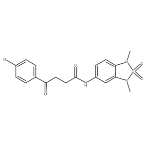 4-(4-chlorophenyl)-N-(1,3-dimethyl-2,2-dioxido-1,3-dihydrobenzo[c][1,2,5]thiadiazol-5-yl)-4-oxobutanamide Structure