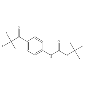tert-butyl N-[4-(trifluoroacetyl)phenyl]carbamate结构式