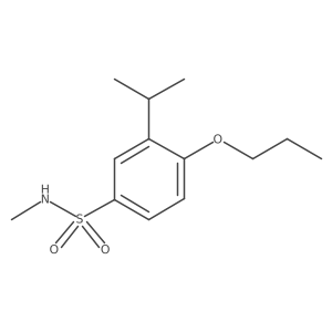 N-Methyl-3-(propan-2-yl)-4-propoxybenzene-1-sulfonamide结构式