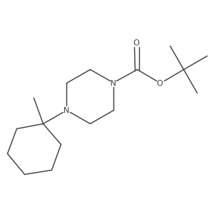 Tert-butyl 4-(1-methylcyclohexyl)piperazine-1-carboxylate Structure