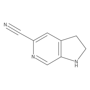 2,3-Dihydro-1H-pyrrolo[2,3-c]pyridine-5-carbonitrile结构式