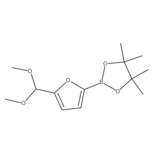 5-(Dimethoxymethyl)furan-2-boronic acid pinacol ester Structure