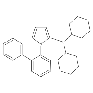 1-([1,1'-Biphenyl]-2-yl)-2-(dicyclohexylphosphanyl)-1H-pyrrole Structure