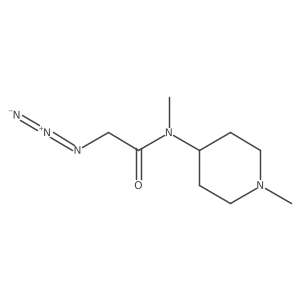 2-azido-N-methyl-N-(1-methylpiperidin-4-yl)acetamide结构式
