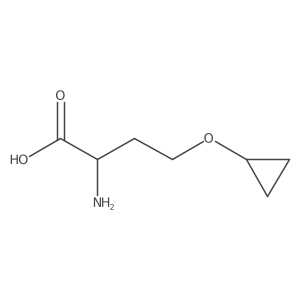 (2R)-2-amino-4-cyclopropoxybutanoic acid结构式
