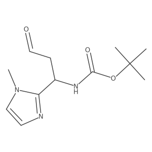 tert-butyl N-[(1R)-1-(1-methyl-1H-imidazol-2-yl)-3-oxopropyl]carbamate Structure
