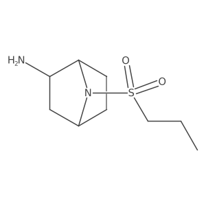 7-(Propane-1-sulfonyl)-7-azabicyclo[2.2.1]heptan-2-amine结构式