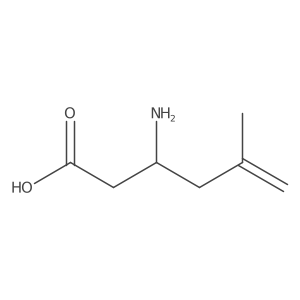 3-Amino-5-methylhex-5-enoic acid结构式