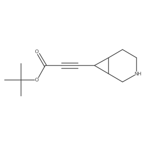 Tert-butyl 3-{3-azabicyclo[4.1.0]heptan-7-yl}prop-2-ynoate结构式