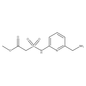 Methyl 2-{[6-(aminomethyl)pyridin-2-yl]sulfamoyl}acetate Structure