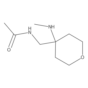 N-{[4-(methylamino)oxan-4-yl]methyl}acetamide结构式