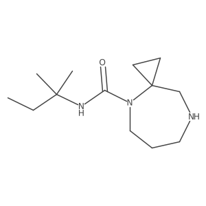 N-(2-methylbutan-2-yl)-4,8-diazaspiro[2.6]nonane-4-carboxamide Structure