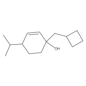 1-(Cyclobutylmethyl)-4-(propan-2-yl)cyclohex-2-en-1-ol结构式