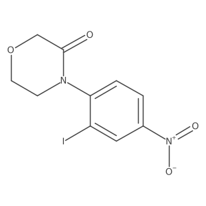 4-(2-Iodo-4-nitrophenyl)morpholin-3-one结构式
