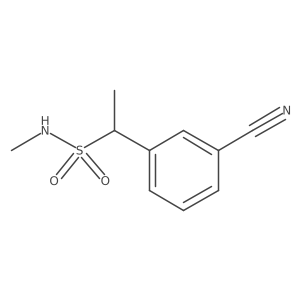 1-(3-cyanophenyl)-N-methylethane-1-sulfonamide结构式