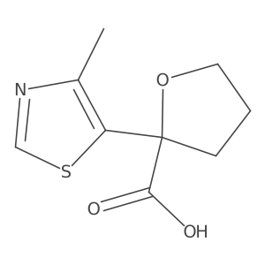 2-(4-Methyl-1,3-thiazol-5-yl)oxolane-2-carboxylic acid Structure