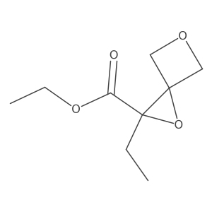 Ethyl 2-ethyl-1,5-dioxaspiro[2.3]hexane-2-carboxylate Structure