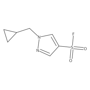 1-(cyclopropylmethyl)-1H-pyrazole-4-sulfonyl fluoride Structure