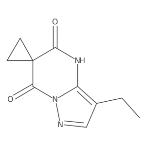 3'-ethyl-5'-hydroxy-7'H-spiro[cyclopropane-1,6'-pyrazolo[1,5-a]pyrimidine]-7'-one结构式