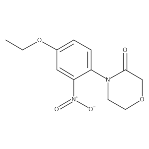 4-(4-Ethoxy-2-nitrophenyl)morpholin-3-one结构式