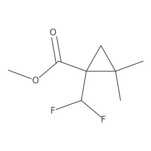 Methyl 1-(difluoromethyl)-2,2-dimethylcyclopropane-1-carboxylate Structure