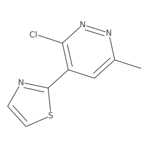 2-(3-Chloro-6-methylpyridazin-4-yl)-1,3-thiazole结构式