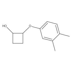 (1R,2R)-2-(3,4-dimethylphenoxy)cyclobutan-1-ol Structure