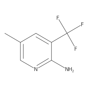 5-Methyl-3-(trifluoromethyl)pyridin-2-amine结构式