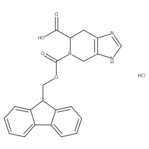 5-{[(9H-fluoren-9-yl)methoxy]carbonyl}-3H,4H,5H,6H,7H-imidazo[4,5-c]pyridine-6-carboxylic acid hydrochloride结构式