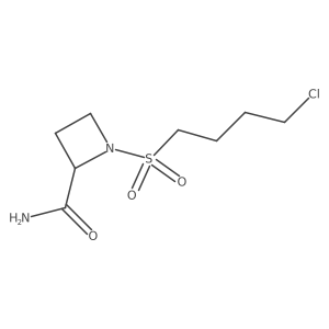 1-(4-Chlorobutanesulfonyl)azetidine-2-carboxamide结构式