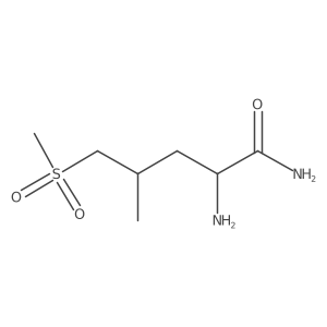 2-Amino-5-methanesulfonyl-4-methylpentanamide结构式