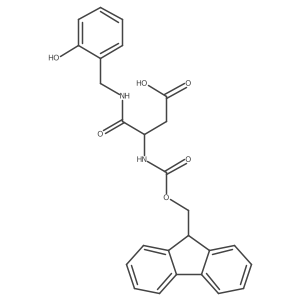 3-({[(9H-fluoren-9-yl)methoxy]carbonyl}amino)-3-{[(2-hydroxyphenyl)methyl]carbamoyl}propanoic acid Structure