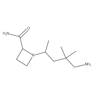 1-(5-Amino-4,4-dimethylpentan-2-yl)azetidine-2-carboxamide结构式