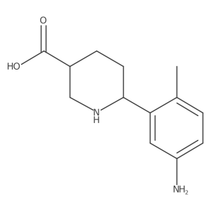 6-(5-Amino-2-methylphenyl)piperidine-3-carboxylic acid结构式