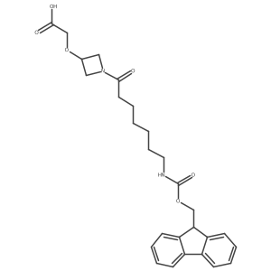 2-({1-[7-({[(9H-fluoren-9-yl)methoxy]carbonyl}amino)heptanoyl]azetidin-3-yl}oxy)acetic acid Structure